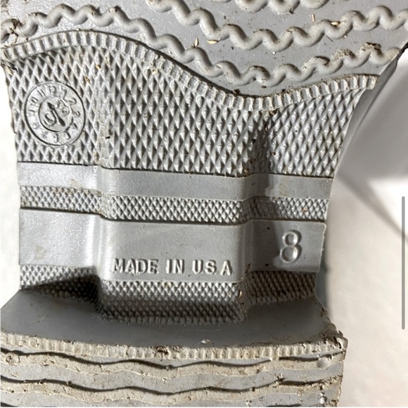 Vintage Onguard Industries Black Polyblend Rubber Boots Rain Boots 8 - Picture 7 of 14